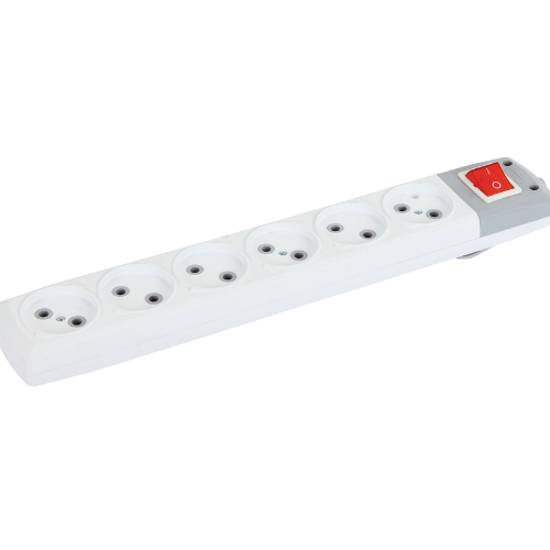 Adsız tasarım (98) 6'lı Topraksız Grup Priz Anahtarlı - Görsel 1