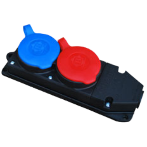 116A. + 325A. Kauçuk 2 li Grup Priz 1/16A. + 3/25A. Kauçuk 2 li Grup Priz - Görsel 1