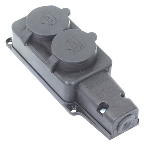 116A. İkili Duvar Priz 1/16A. İkili Duvar Priz - Görsel 1