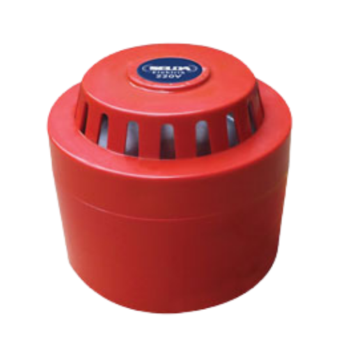 12V ACDC (1) Alarm Korna Plastik 220 V. - Görsel 1