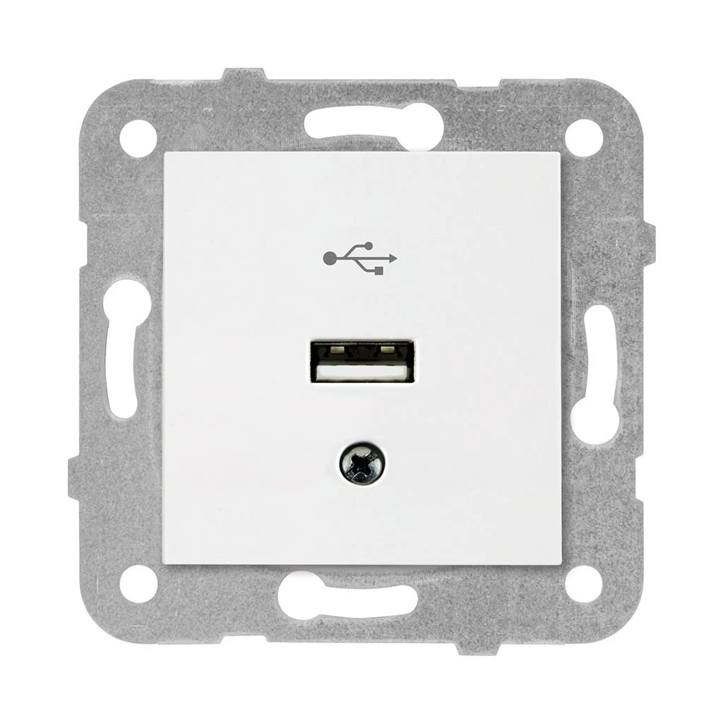 14011010062062 Viko Rollina - Linnera Beyaz Usb Konnektör (Mekanizma+Düğme/Kapak Dahil) 90440026 - Görsel 1