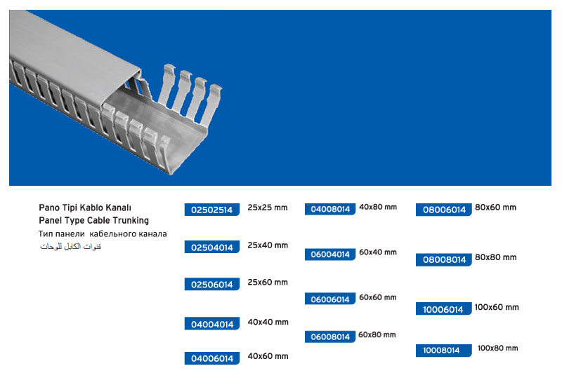 153_t Pano Tipi Kablo Kanalı - Görsel 1