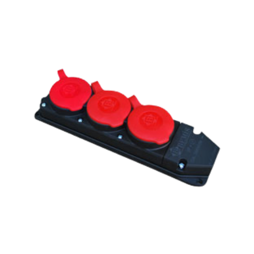 325A. Kauçuk 3 lü Grup Priz 3/25A. Kauçuk 3 lü Grup Priz - Görsel 1