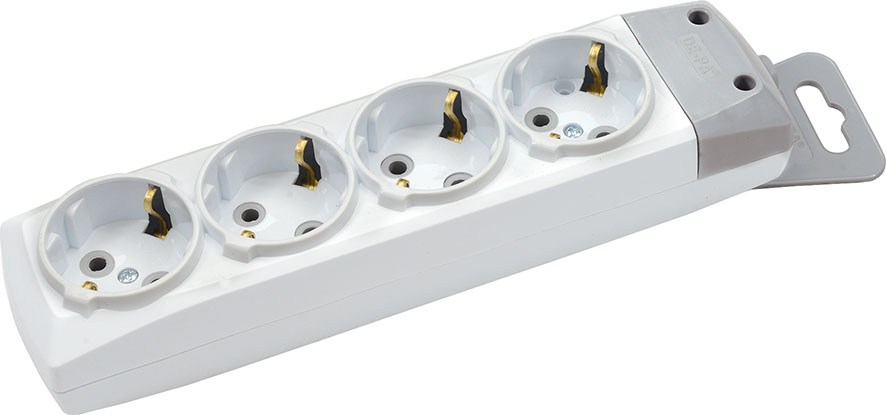 940100 4'lü Topraklı Grup Priz - Görsel 1