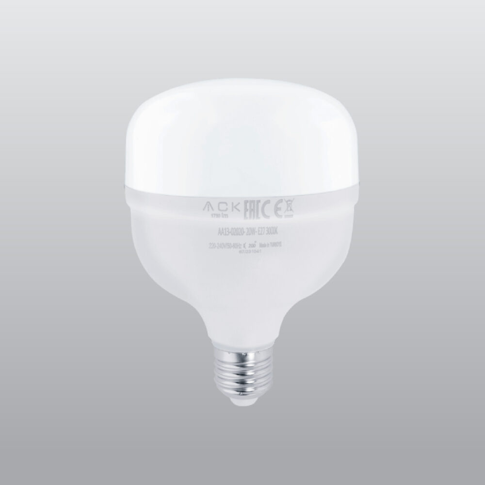 AA13-02020-01-1000x1000 ACK LED Ampul E27 T80 T100 T120 T135 - Görsel 1