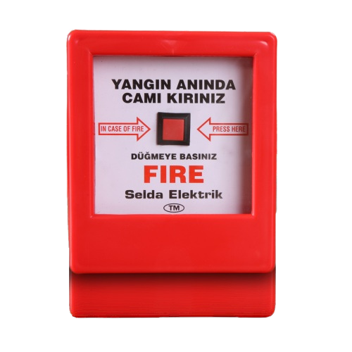 Kare Yangın İhbar Butonu Kare Yangın İhbar Butonu - Görsel 1