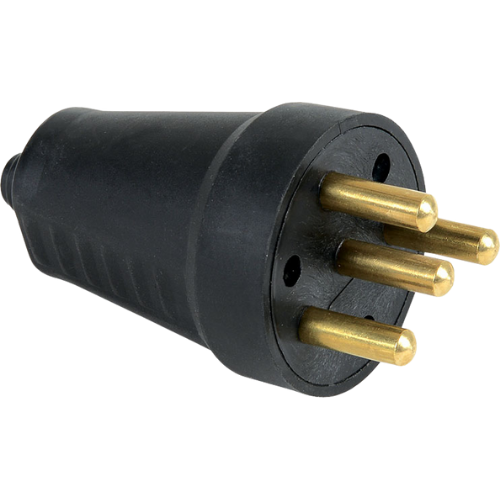 Kauçuk Trifaze Erkek Fiş Kauçuk Trifaze Erkek Fiş - Görsel 1