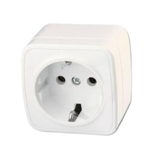 Sıva Üstü Topraklı Priz Sıva Üstü Topraklı Priz - Görsel 1