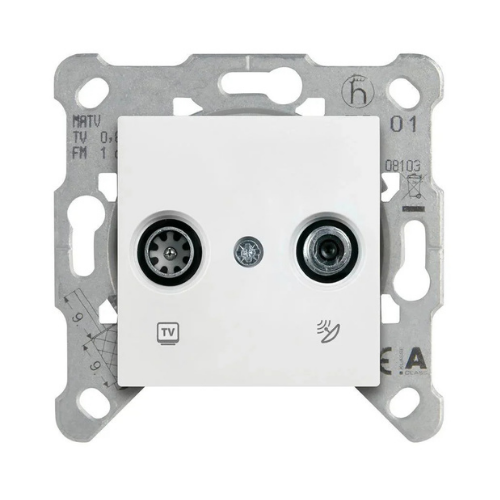 Viko Meridian Karre Beyaz Uydu Prizi Geçişli (Tv-Sat) 11Db (Mek+DüğKap.) Çerçeve Hariç 90967087 Viko Meridian/ Karre Beyaz Uydu Prizi Geçişli (Tv-Sat) 11Db (Mek+Düğ/Kap.) Çerçeve Hariç 90967087 - Görsel 1