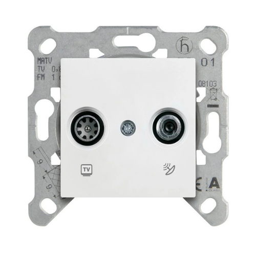 Viko Meridian Karre Beyaz Uydu Prizi Sonlu (Tv-Sat) (Mek+DüğKap.) Çerçeve Hariç 90967085 Viko Meridian/ Karre Beyaz Uydu Prizi Sonlu (Tv-Sat) (Mek+Düğ/Kap.) Çerçeve Hariç 90967085 - Görsel 1