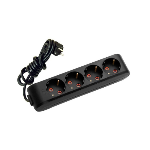 Viko Multi-Let Siyah Dörtlü Grup Priz Topraklı Kablolu Çocuk Korumalı 2Mt 90133402 Viko Multi-Let Siyah Dörtlü Grup Priz Topraklı Kablolu Çocuk Korumalı 2Mt 90133402 - Görsel 1