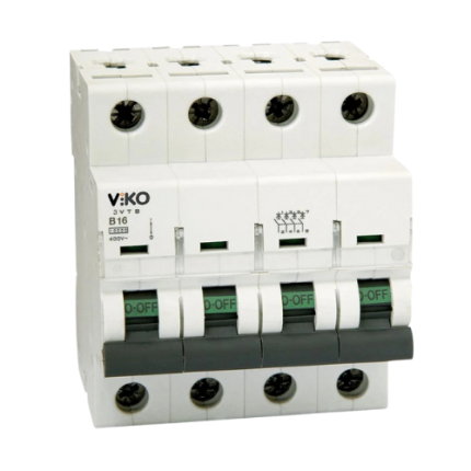 Viko Otomatik Sigorta 4.5 Ka C Tipi 4X50A 4VTB-4C50