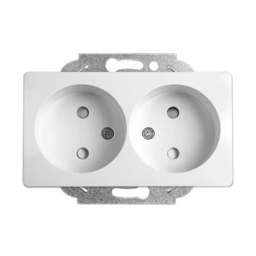 Viko Rollina Linnera Beyaz Çocuk Korumalı İkili Priz (Mek+DüğKap.) Çerçeve Hariç 90440046 Viko Rollina/ Linnera Beyaz Çocuk Korumalı İkili Priz (Mek+Düğ/Kap.) Çerçeve Hariç 90440046 - Görsel 1