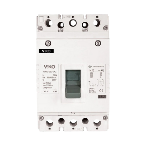 Viko Vmf-Sn2 Sabit Tip Kompakt Şalter 63A 25Ka 4 Kutuplu VMF1-63-4-SN2 Viko Vmf-Sn2 Sabit Tip Kompakt Şalter 63A 25Ka 4 Kutuplu VMF1-63-4-SN2 - Görsel 1