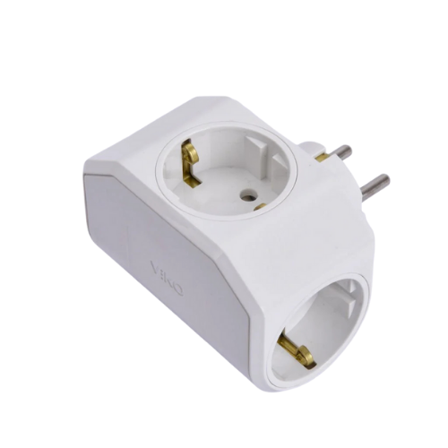 Viko Yonca Plus Beyaz Üçlü Topraklı Priz 90303003 Viko Yonca Plus Beyaz Üçlü Topraklı Priz 90303003 - Görsel 1