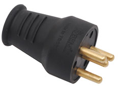 3/25A. Kauçuk Düz Fiş