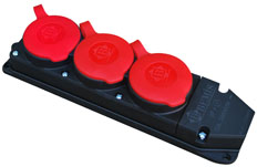 3/25A. Kauçuk 3 lü Grup Priz