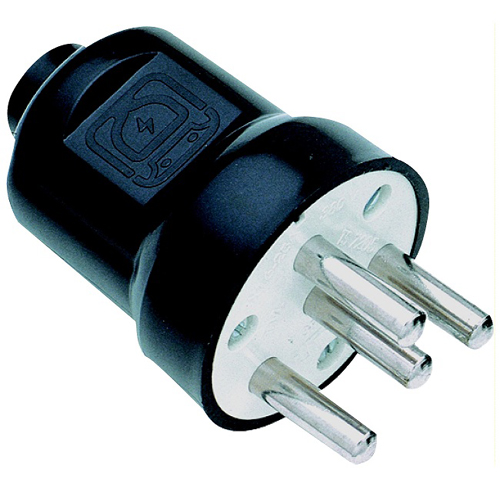 fp10008 3/25A. Trifaze Plastik Erkek Fiş - Görsel 1