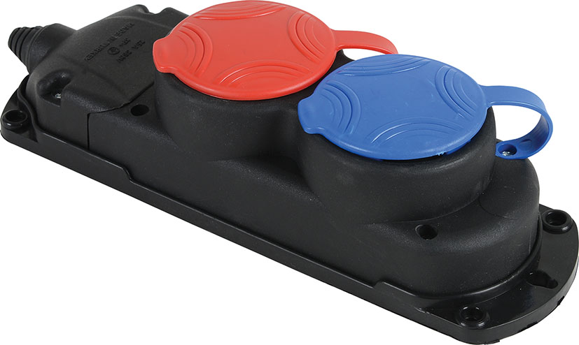 s_014 Kauçuk 1 Trifaze 1 Monofaze Grup Priz Kim - Görsel 1