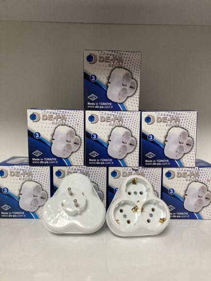 DE-PA 3'lü Golyat Topraklı Priz
