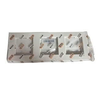 Viko Karre Üçlü Yatay Çerçeve Beyaz - Elektrik Anahtar ve Priz Çerçevesi