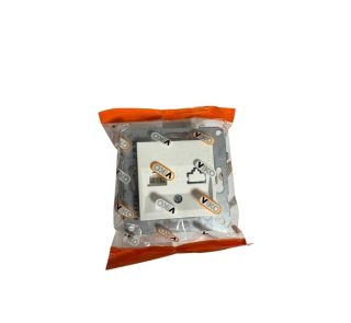 Viko Karre Nümeris + Data Prizi Beyaz - Telefon İnternet Priz Mekanizması