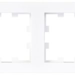 VİKO Karre İkili Yatay Çerçeve Beyaz - Panasonic Karre Serisi