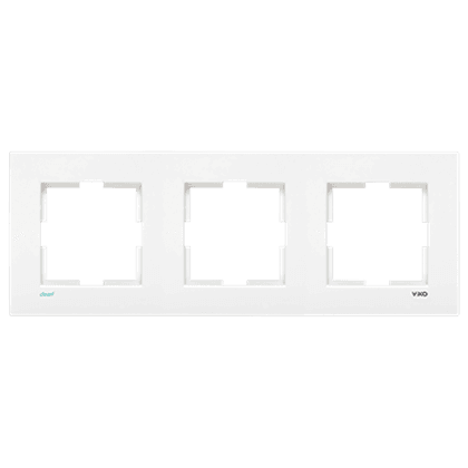 VİKO Karre Clean Üçlü Antibakteriyel Çerçeve Beyaz