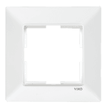 VİKO Meridian Tekli Çerçeve Beyaz - Panasonic Meridian Serisi