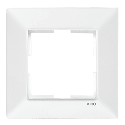 VİKO Meridian Tekli Çerçeve Beyaz - Panasonic Meridian Serisi