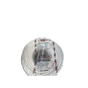 Tek Kablo 3x1,5 mm² TTR H05VV-F Beyaz Çok Damarlı Kablo - 100 Metre Rulo