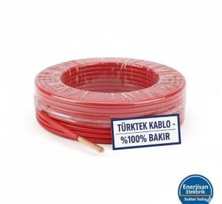 Türktek 1.5 mm NYA Kablo H07V-U %100 Bakır Enerjisan Elektrik