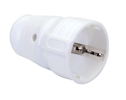 DE-PA Topraklı Dişi Fiş Priz - Seyyar Kablo Bağlantı Elemanı