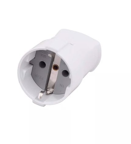 Orel 1202 Topraklı Dişi Fiş Beyaz 16A Seyyar Priz