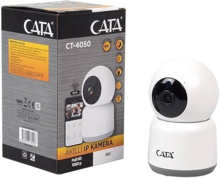 Cata CT-4050 360 Derece Dönebilen Akıllı Wi-Fi IP Kamera 1080P