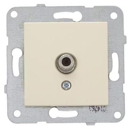 Viko Karre Uydu F Konnektörlü Priz Beyaz Mekanizma