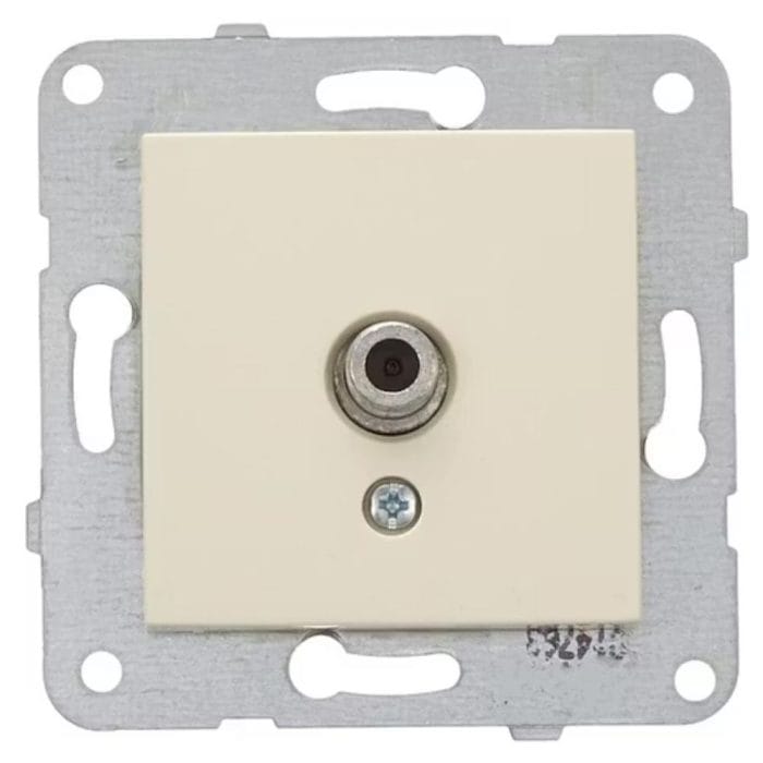 Viko Karre Uydu F Konnektörlü Priz Beyaz Mekanizma