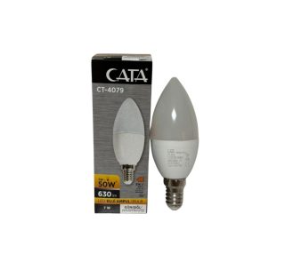 Avize ve dekoratif aydınlatmalar için ince duy Cata E14 buji LED ampul modeli.