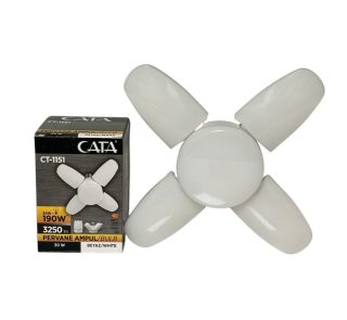 Katlanabilir kanatlı tasarımıyla geniş alan aydınlatması sağlayan Cata CT-1151 pervane LED ampul.